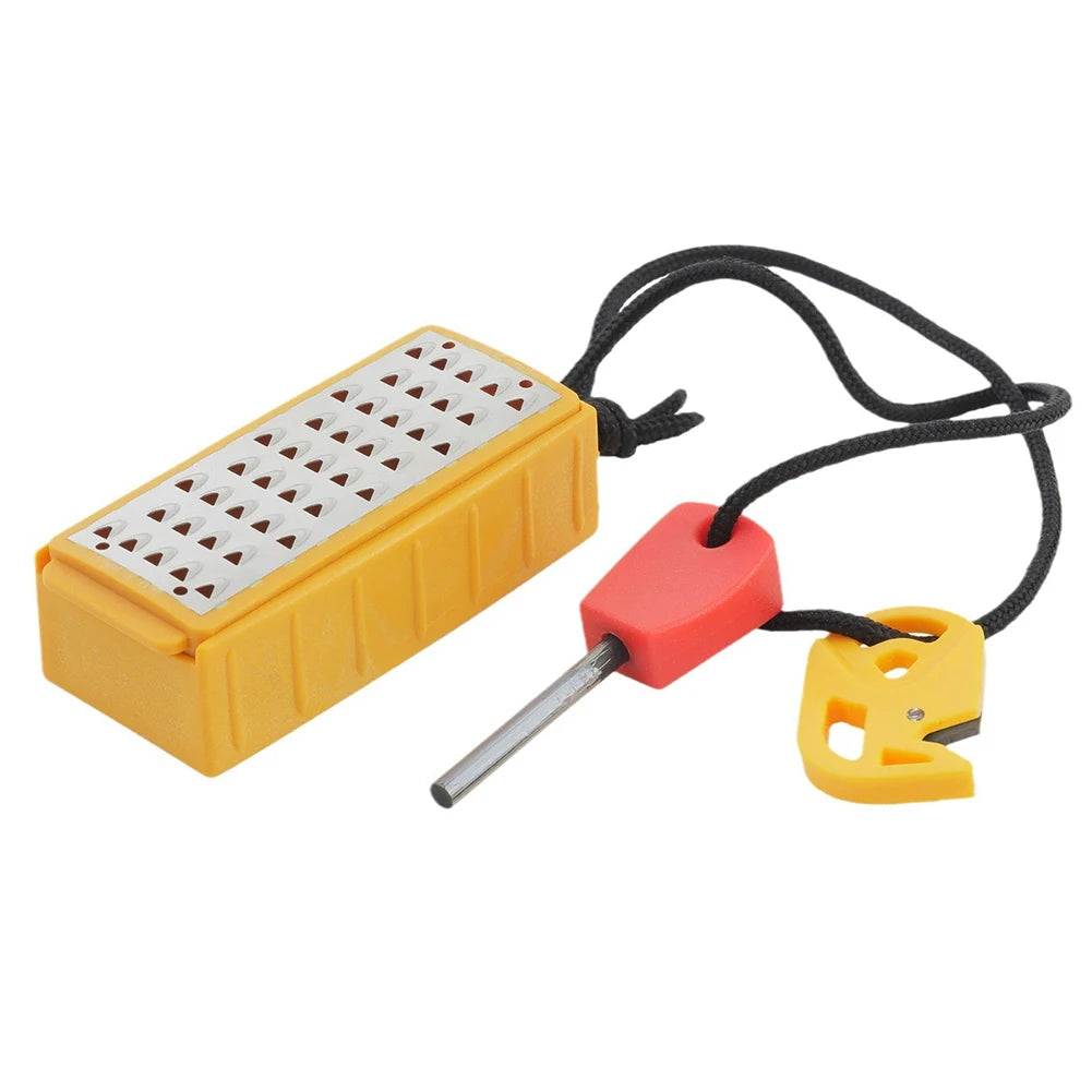 Tinder Maker With Fire Starter Tool Stainless Steel Grater - Safety First Gear 25