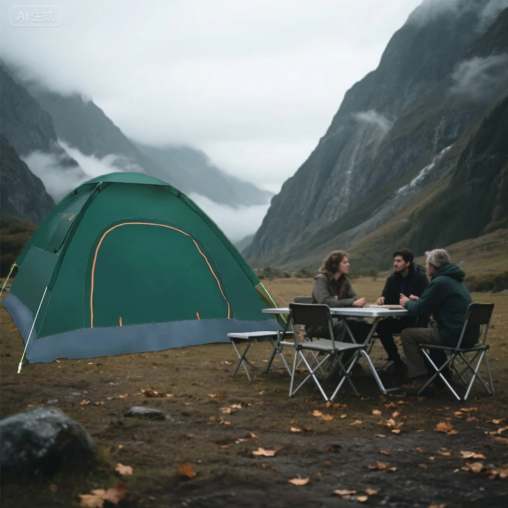 Two to Three Person Weatherproof Auto Open Pop Up Tent - Safety First Gear 25