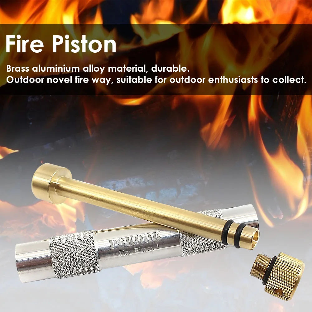 Brass Fire Piston Kit Portable Survival Tool for Outdoor Adventures - Safety First Gear 25