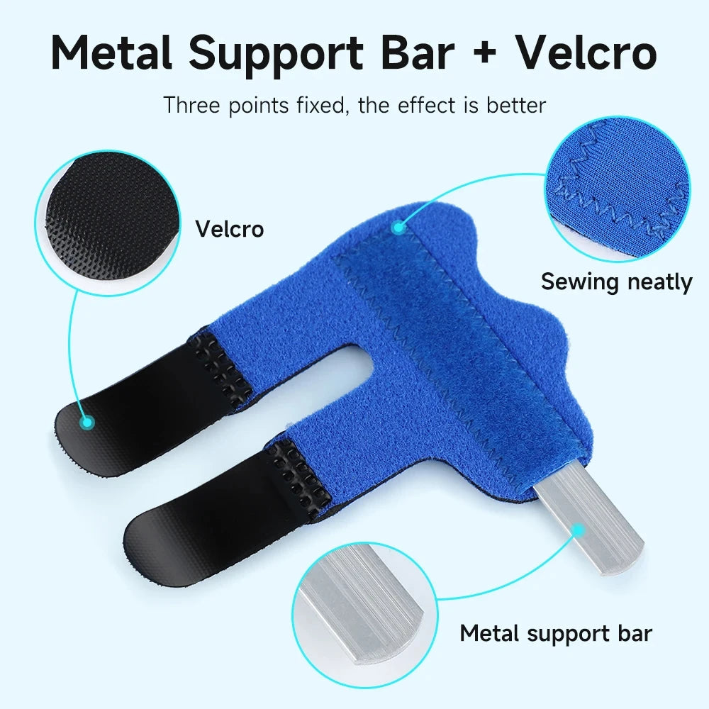 1Pcs Pain Relief Aluminium Finger Splint Fracture Protection Brace Corrector Support With Fixed Tape Bandage 2026