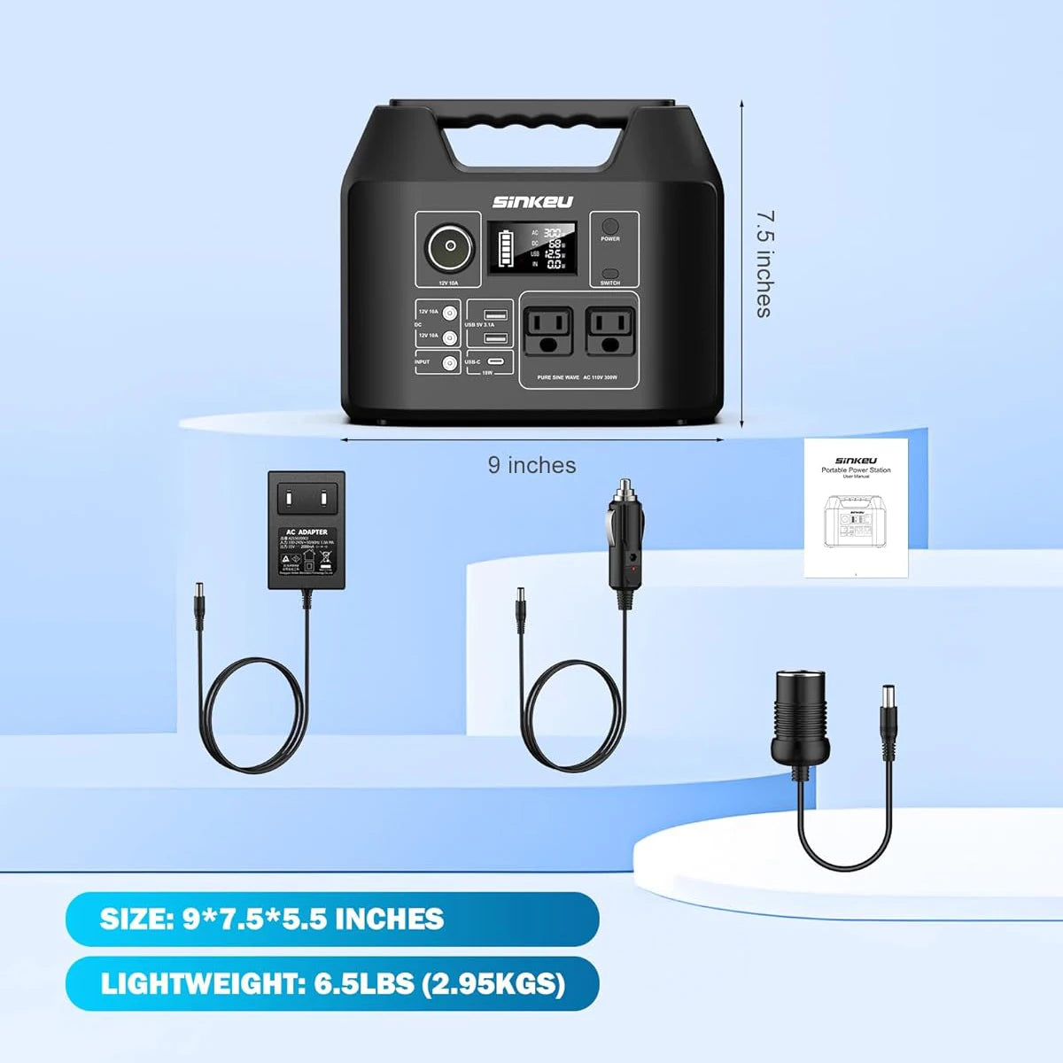 Portable Power Station Solar Generator for Camping and RV Use - Safety First Gear 25
