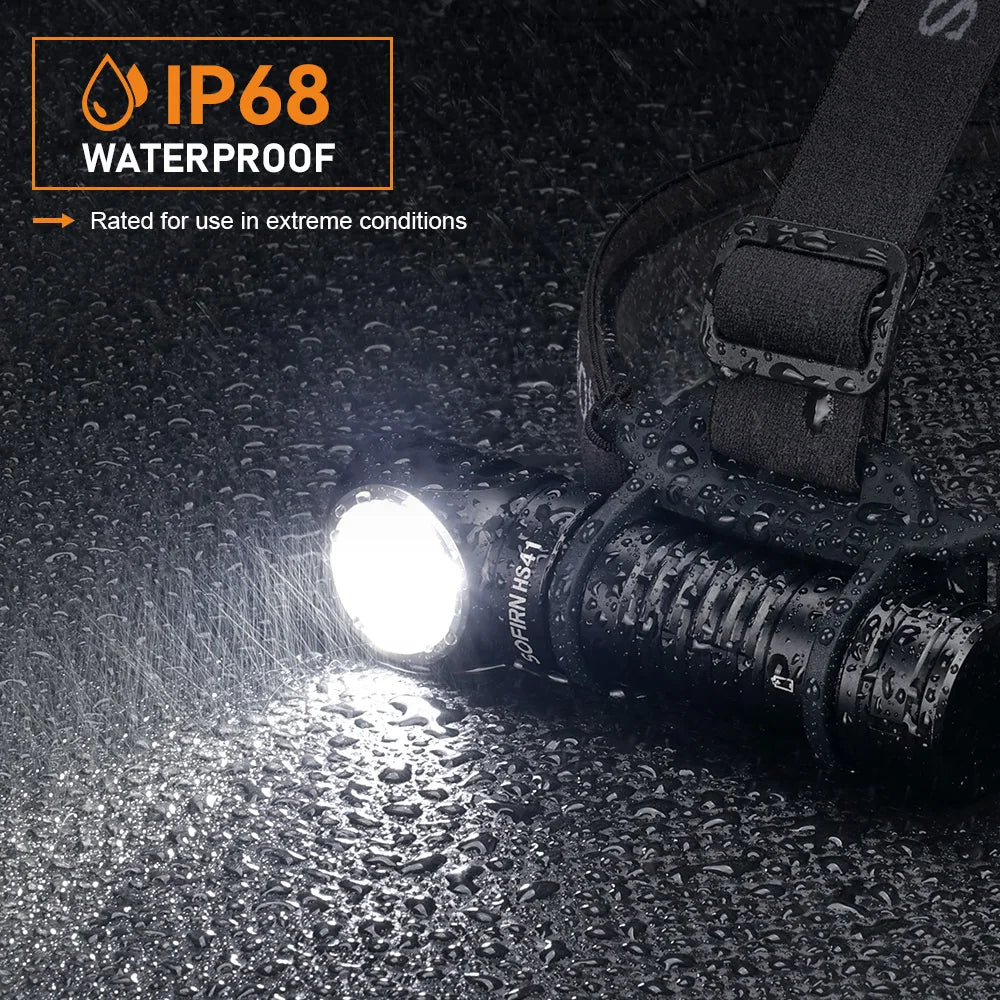 Sofirn HS41 Headlamp 4000lm USB C Rechargeable SST20 LED - Safety First Gear 25