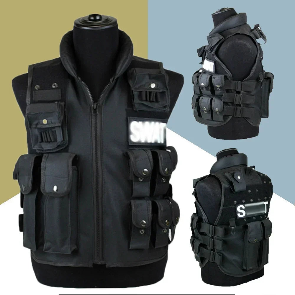 Hign-concerned SWAT Multi Pockets Tactical Vest For Outdoor - Safety First Gear 25