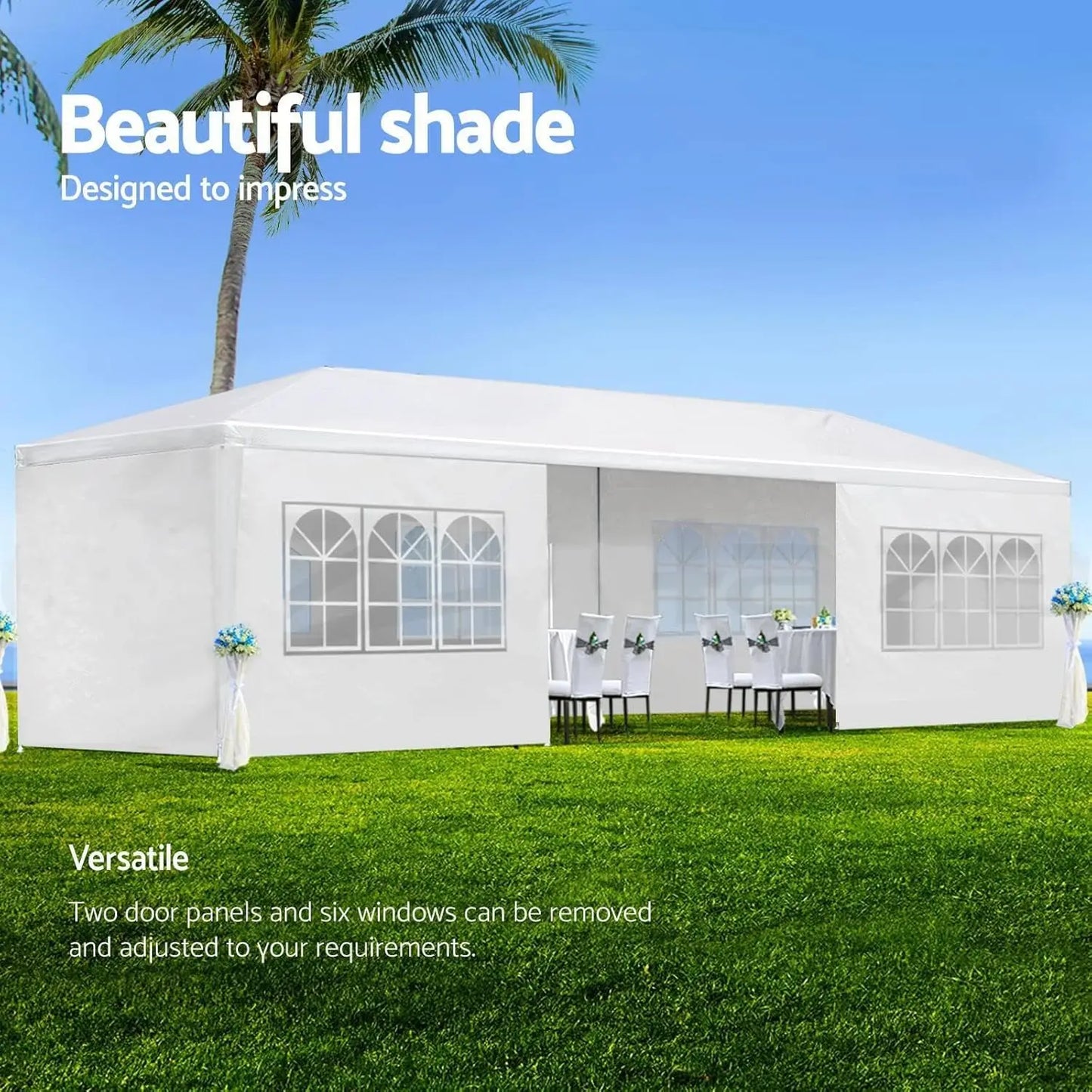 Outdoor Canopy Waterproof Tent With Removable Sidewalls And Windows Wedding - Safety First Gear 25