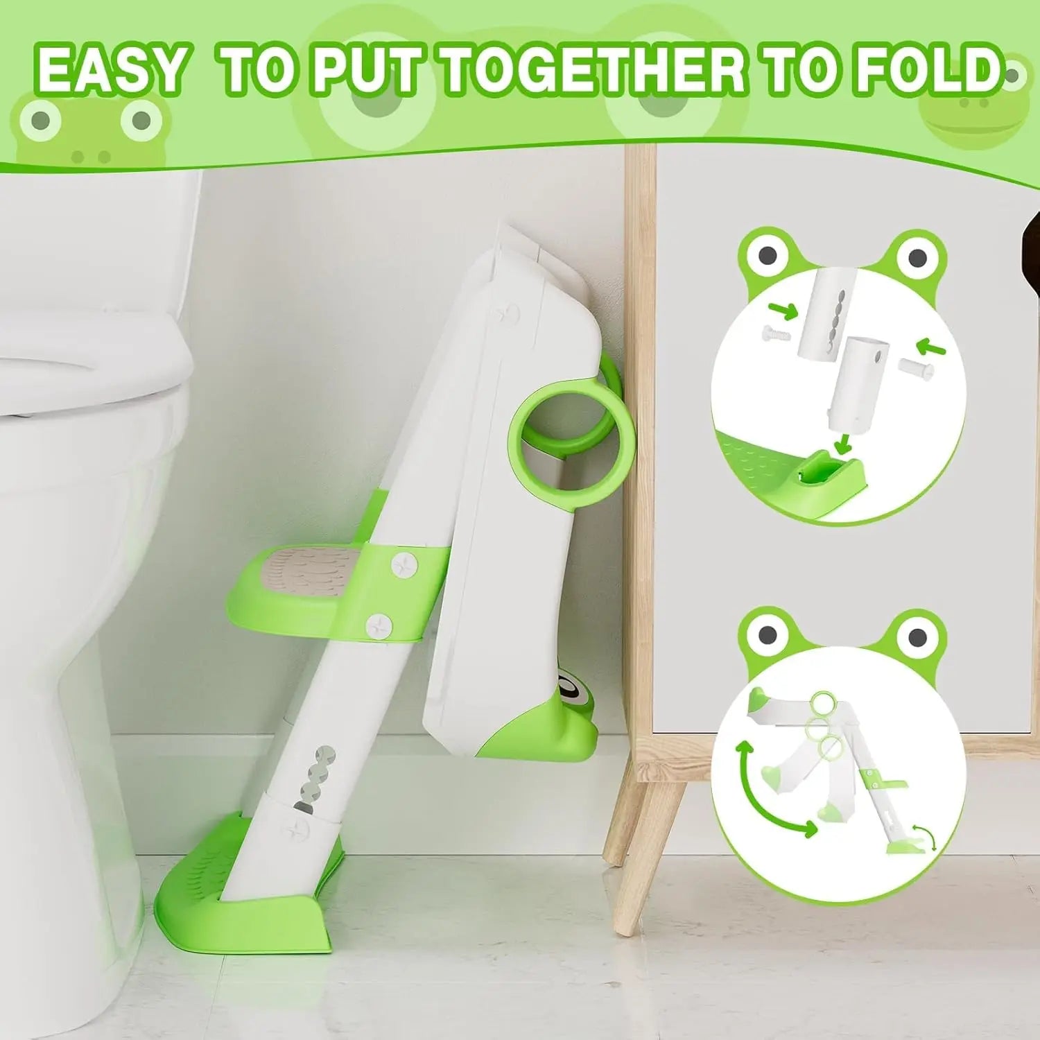 HiMISSG Potty Training Seat With Adjustable Step Stool - Safety First Gear 25