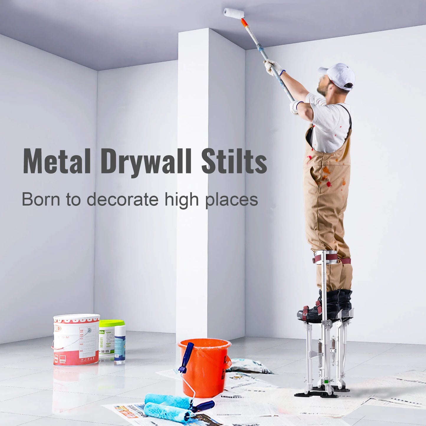 SucceBuy Drywall Stilts With Protective Knee Pads Professional Grade