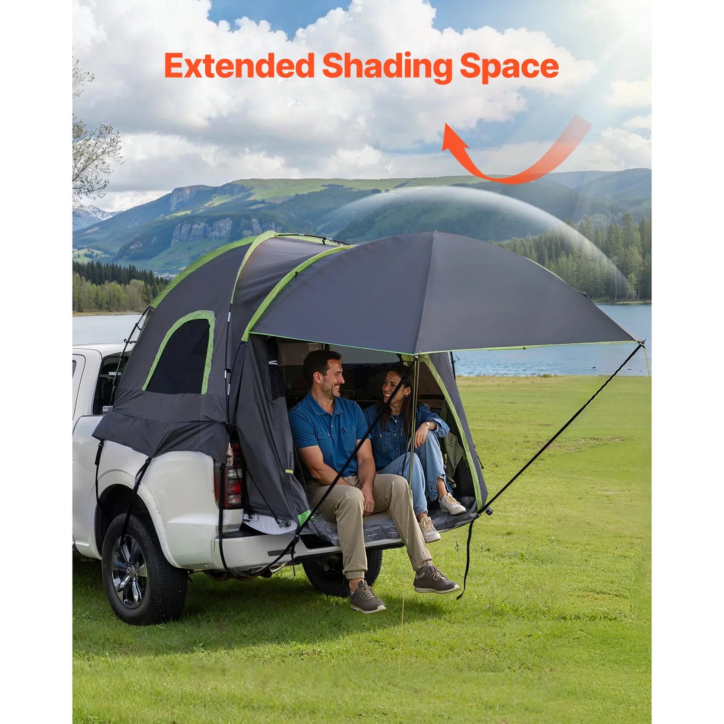 SucceBuy Pickup Truck Bed Tent for Camping Waterproof Expandable Awning - Safety First Gear 25