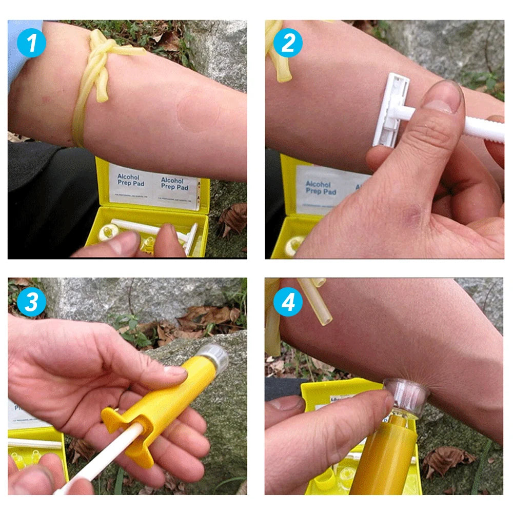 Venom Extractor First Aid Kit For Bites And Stings - Safety First Gear 25