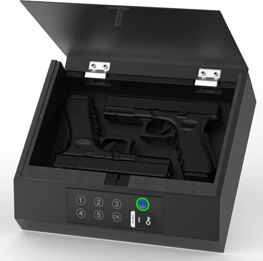 Biometric Pistol Safe With Quick Access Fingerprint Lock - Safety First Gear 25