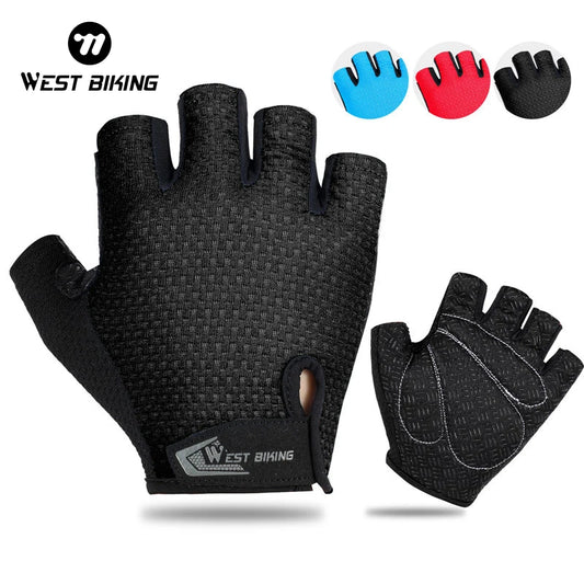 West Biking Half Finger Cycling Gloves Anti Slip MTB - Safety First Gear 25
