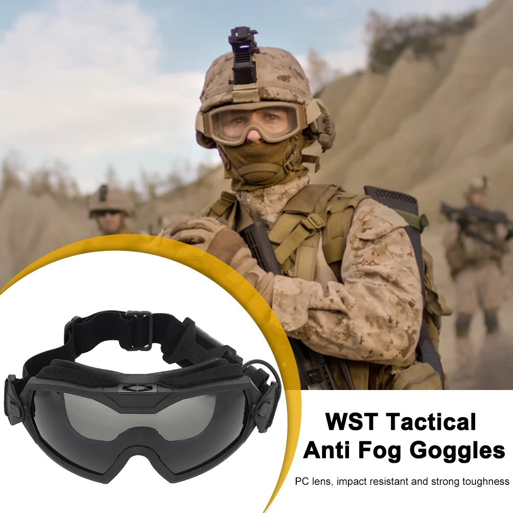 Hign Concerned Airsoft Protective Goggles With Micro Fan - Safety First Gear 25