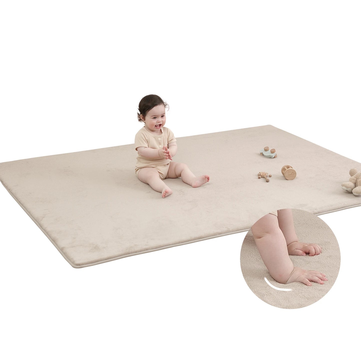 Huloo Sleep Memory Foam Baby Play Mat Playpen Non Slip - Safety First Gear 25