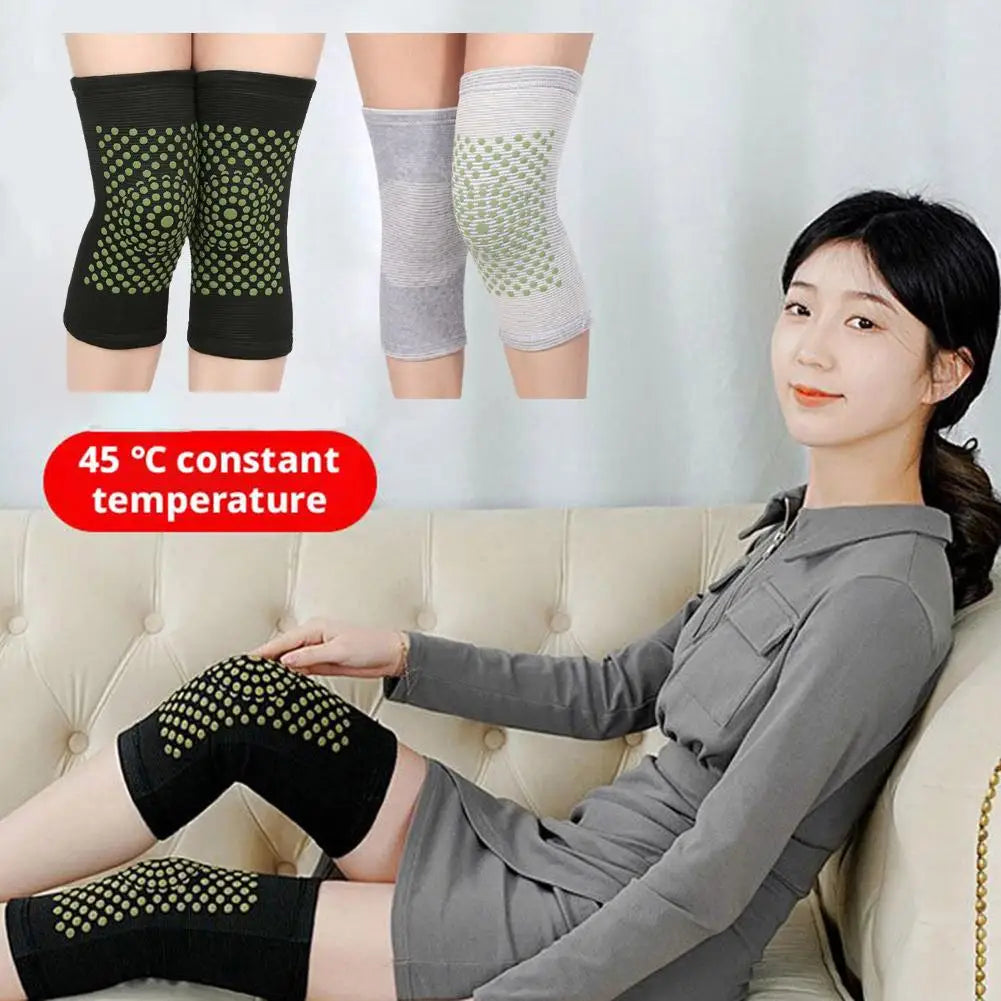 1Pair Self Heating Knee Braces Sleeve Tourmaline Knee Support Far Infrared Keep Warm Knee Pads Leg Knee Warmer