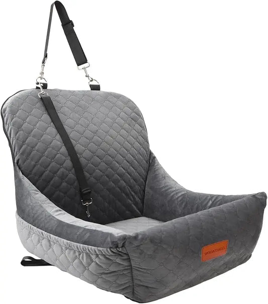 Dog Car Seat With Washable Cover And Memory Foam Cushion