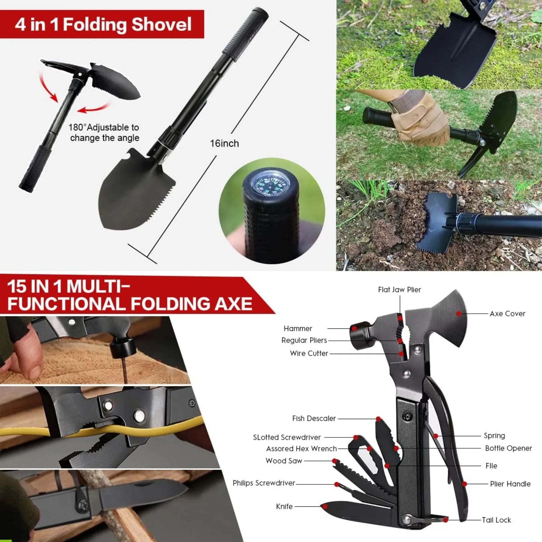 Ultimate Survival Kit with First Aid and Outdoor Gear - Safety First Gear 25