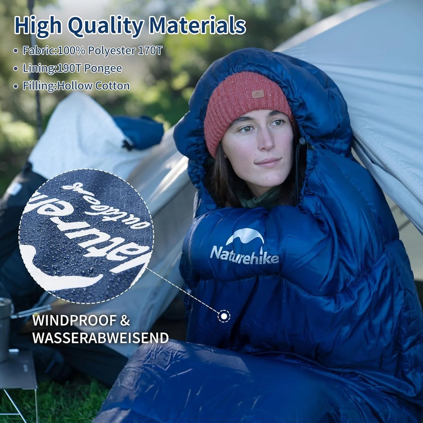 Naturehike Mummy Sleeping Bag Ultra Winter Warm Outdoors - Safety First Gear 25
