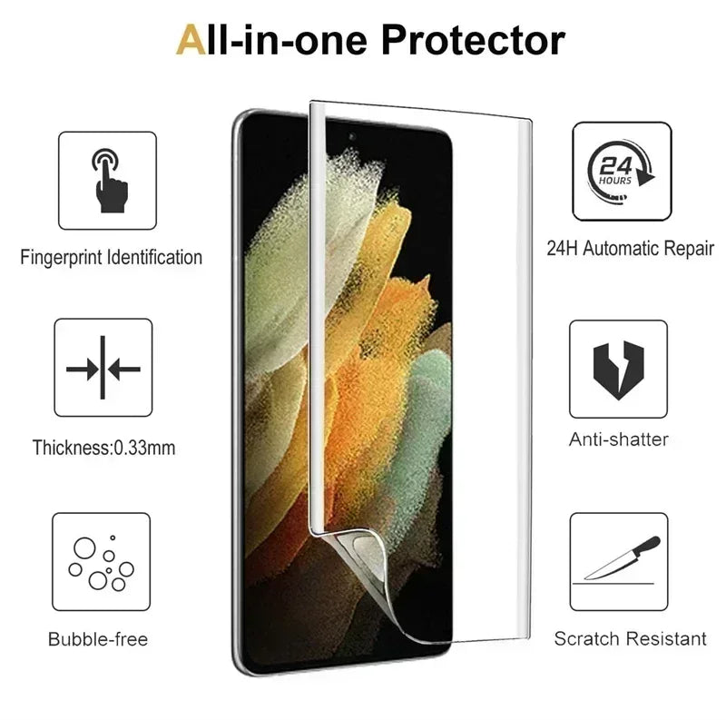 Hydrogel Screen Protector Film for Samsung Galaxy Devices - Safety First Gear 25