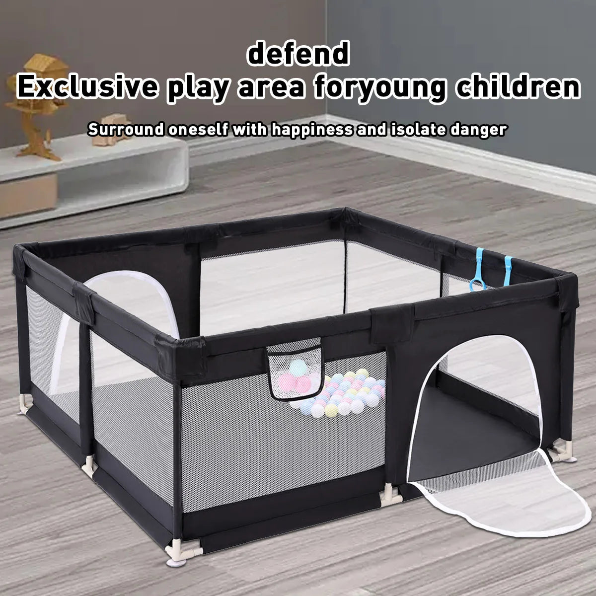Indoor Baby Playpen Safety Barriers For Kids Activity Gym - Safety First Gear 25