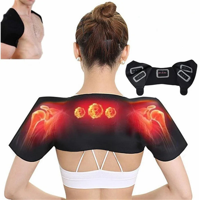 1pc Tourmaline Self-heating Unisex Heat Therapy Pad Shoulder Protector Support Body Muscle Pain Relief Health Care Heating Belt