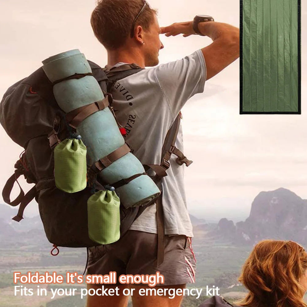 APWIKOGER Emergency Waterproof Sleeping Bag for Camping and Hiking - Safety First Gear 25