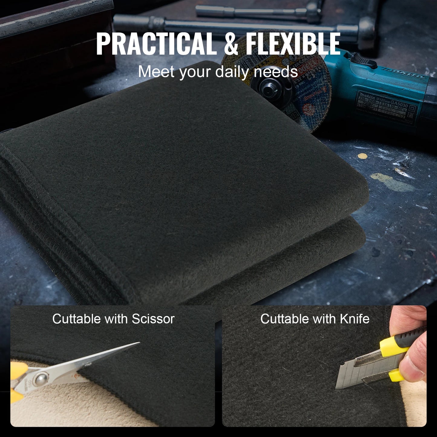 SucceBuy Carbon Felt Welding Blanket Heat Resistant Insulation Mat - Safety First Gear 25