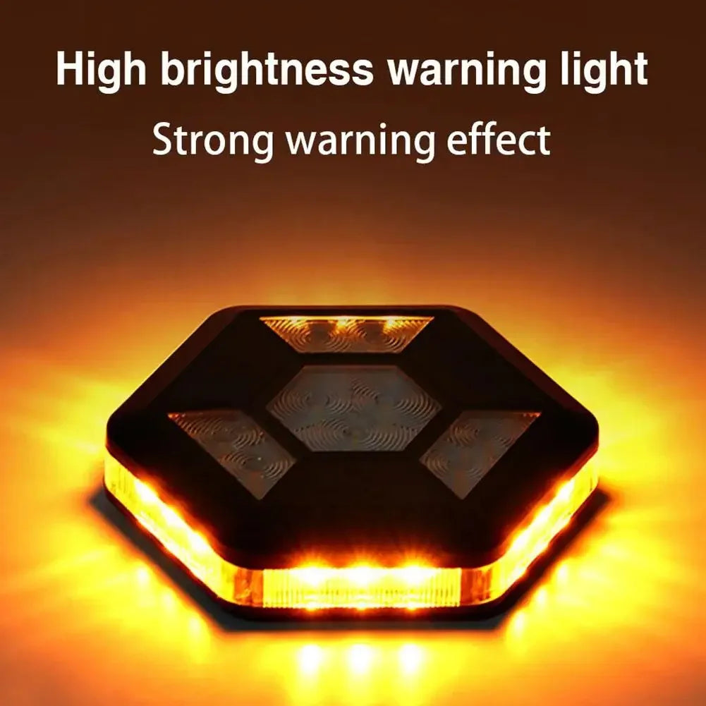 Rotating LED Magnetic Warning Light Rechargeable Traffic Safety Signal
