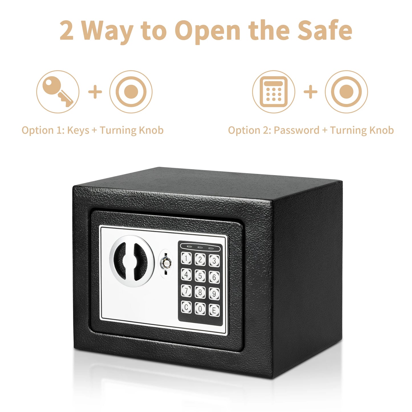 Digital Safe Box with Fireproof Money Bag for Home Security - Safety First Gear 25