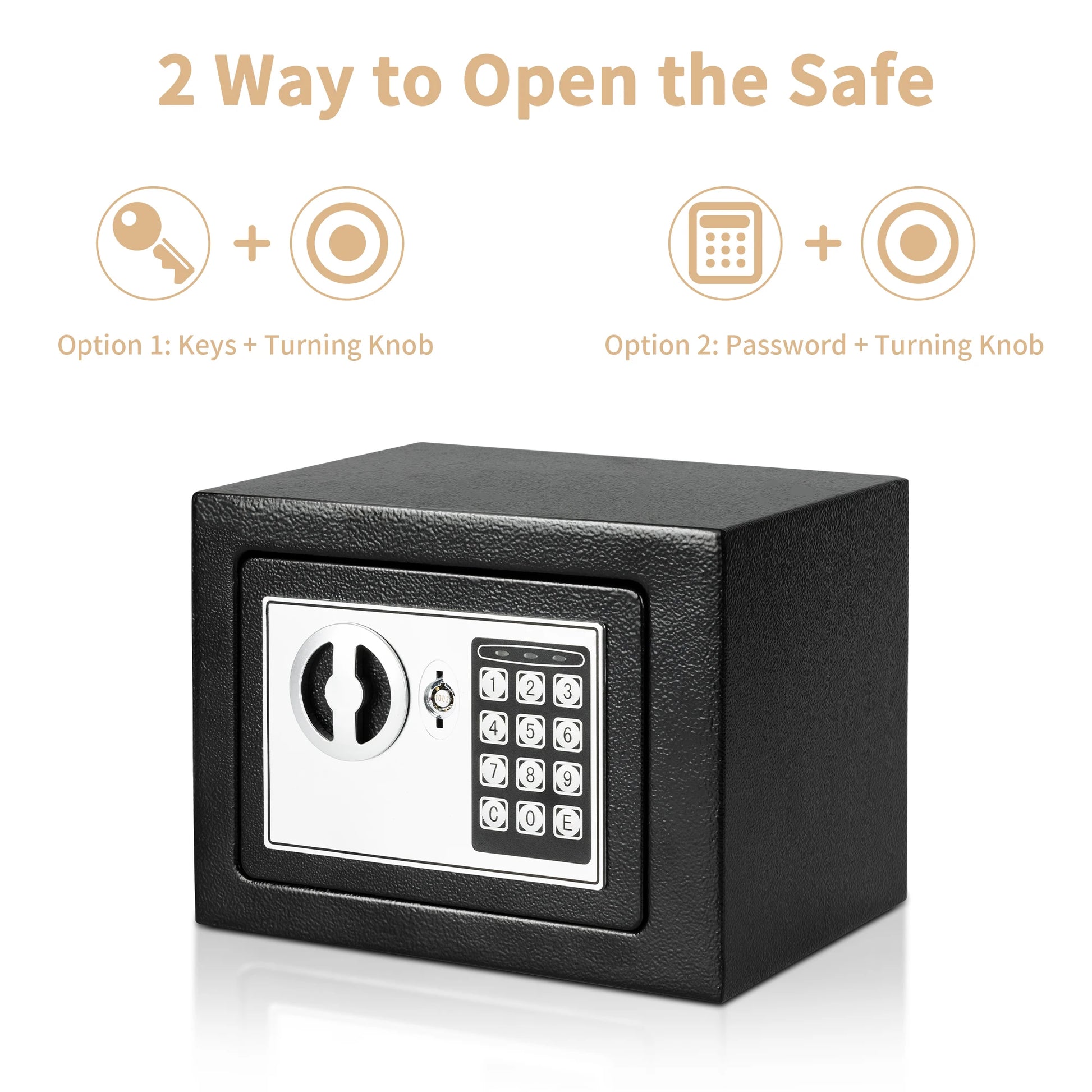 Digital Safe Box with Fireproof Money Bag for Home Security - Safety First Gear 25