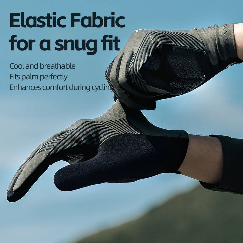 RockBros Cycling Gloves Breathable Full Finger Touchscreen - Safety First Gear 25