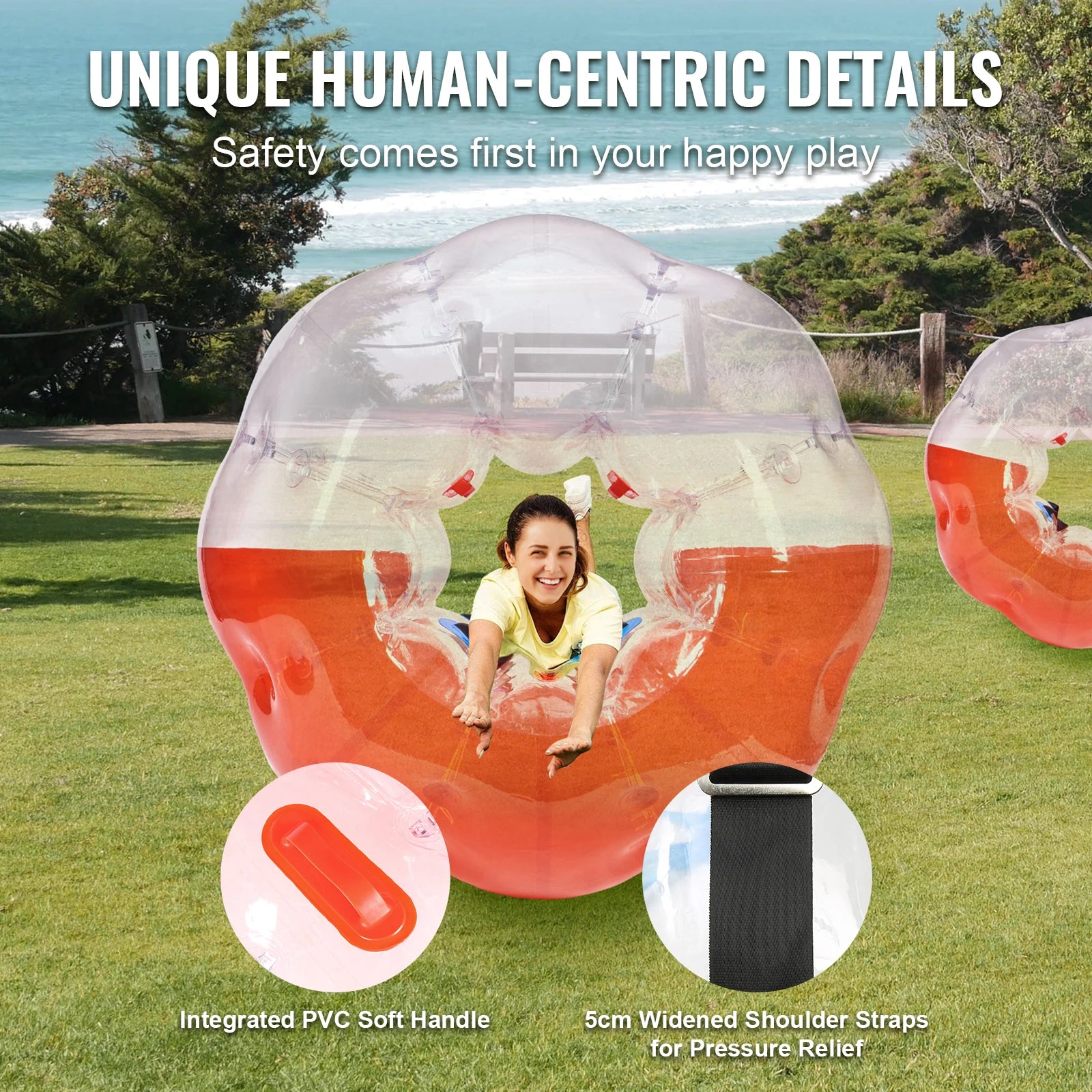 VEVOR Inflatable Bumper Ball For Fun Body Bubble Soccer - Safety First Gear 25