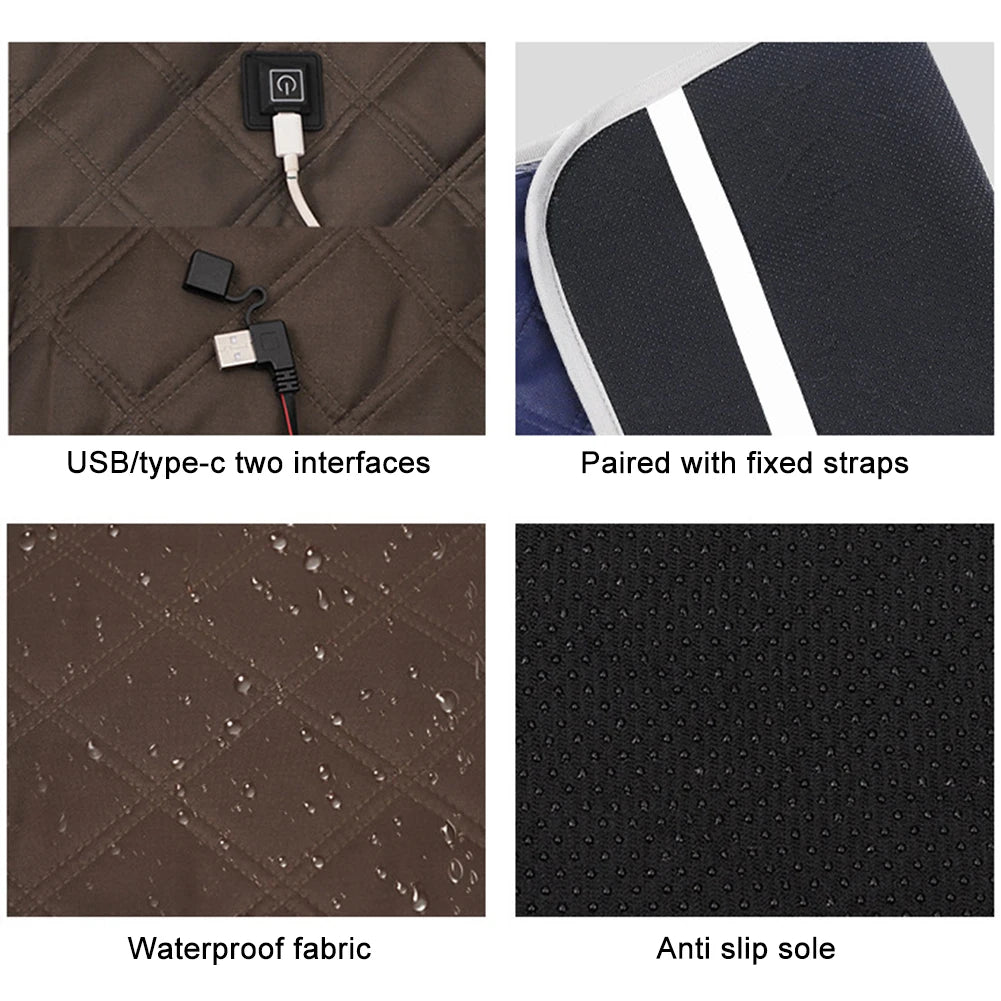 Guangdong 5V USB Heating Pad for Outdoor Camping 3-Temp