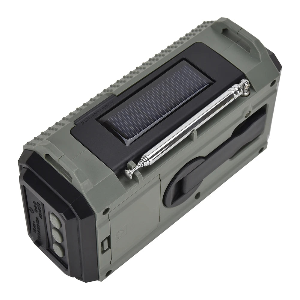Solar Powered Survival Radio with SOS Alarm and Power Bank - Safety First Gear 25
