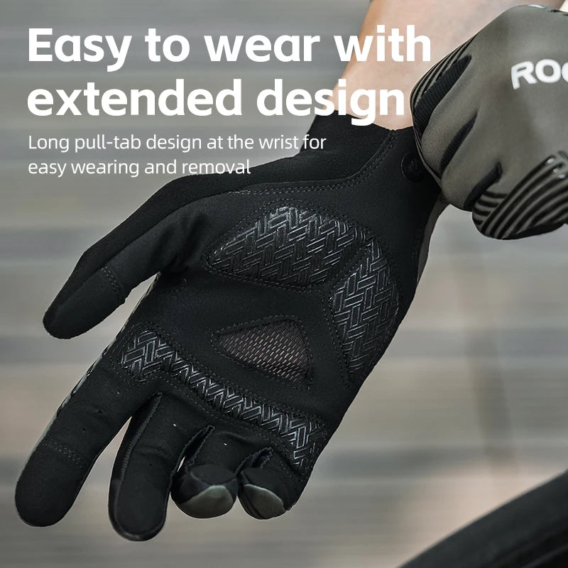 RockBros Cycling Gloves Breathable Full Finger Touchscreen - Safety First Gear 25