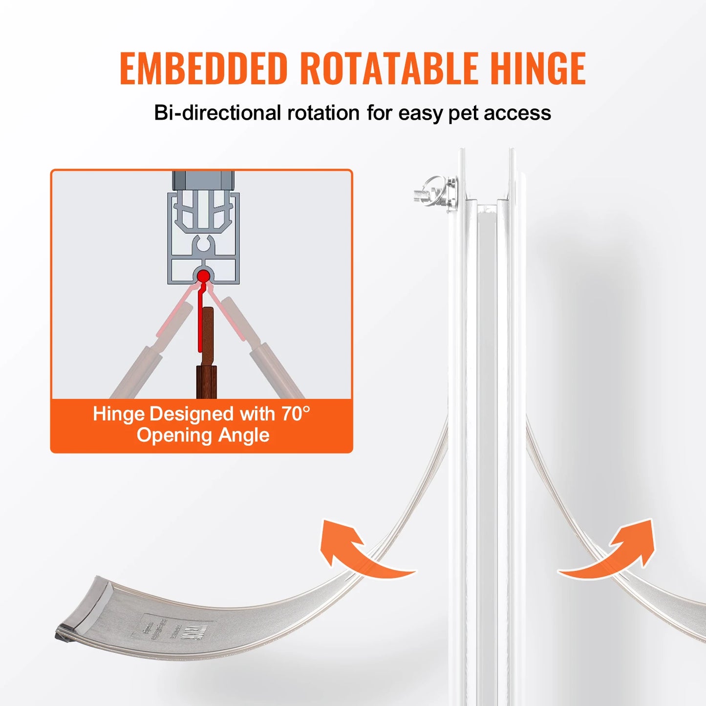 Dog Door Aluminum Frame Pet Door With Lock And Flap