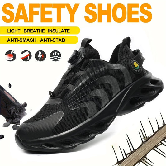 Lace-Free Lightweight Breathable Safety Shoes for Ultimate Comfort - Safety First Gear 25