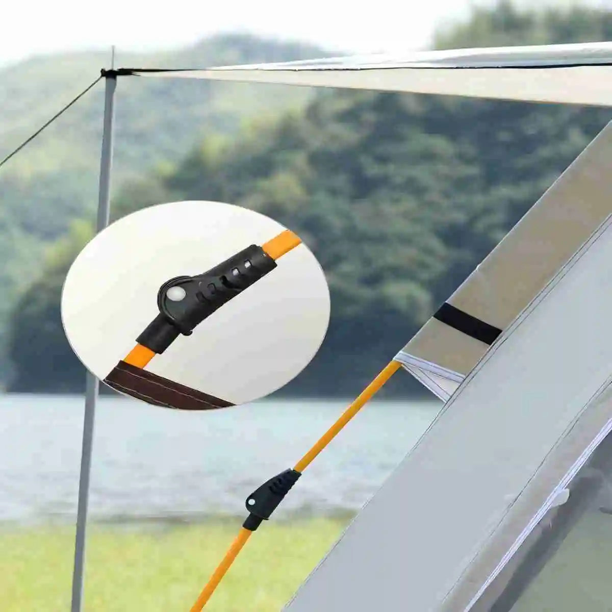 Premium Outdoor Sunshade Camping Tent with Dual Doors and Windows - Safety First Gear 25