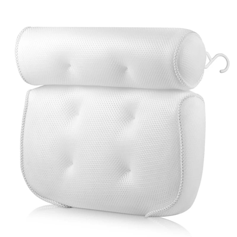 Breathable 3D Mesh Bath Pillow for Relaxation and Support - Safety First Gear 25