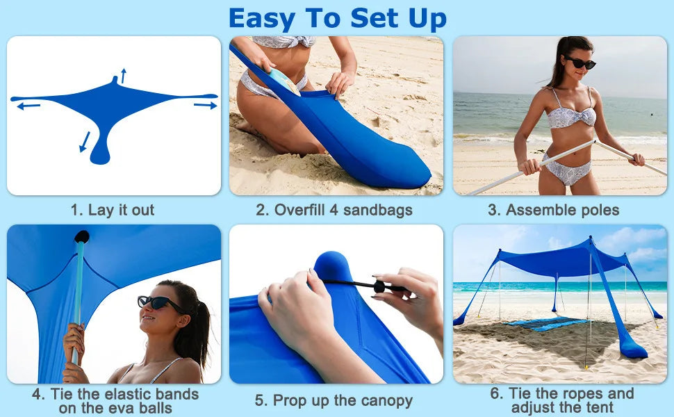 Building Canopy Tent Outdoor Lawn Shelter Sun Protection - Safety First Gear 25