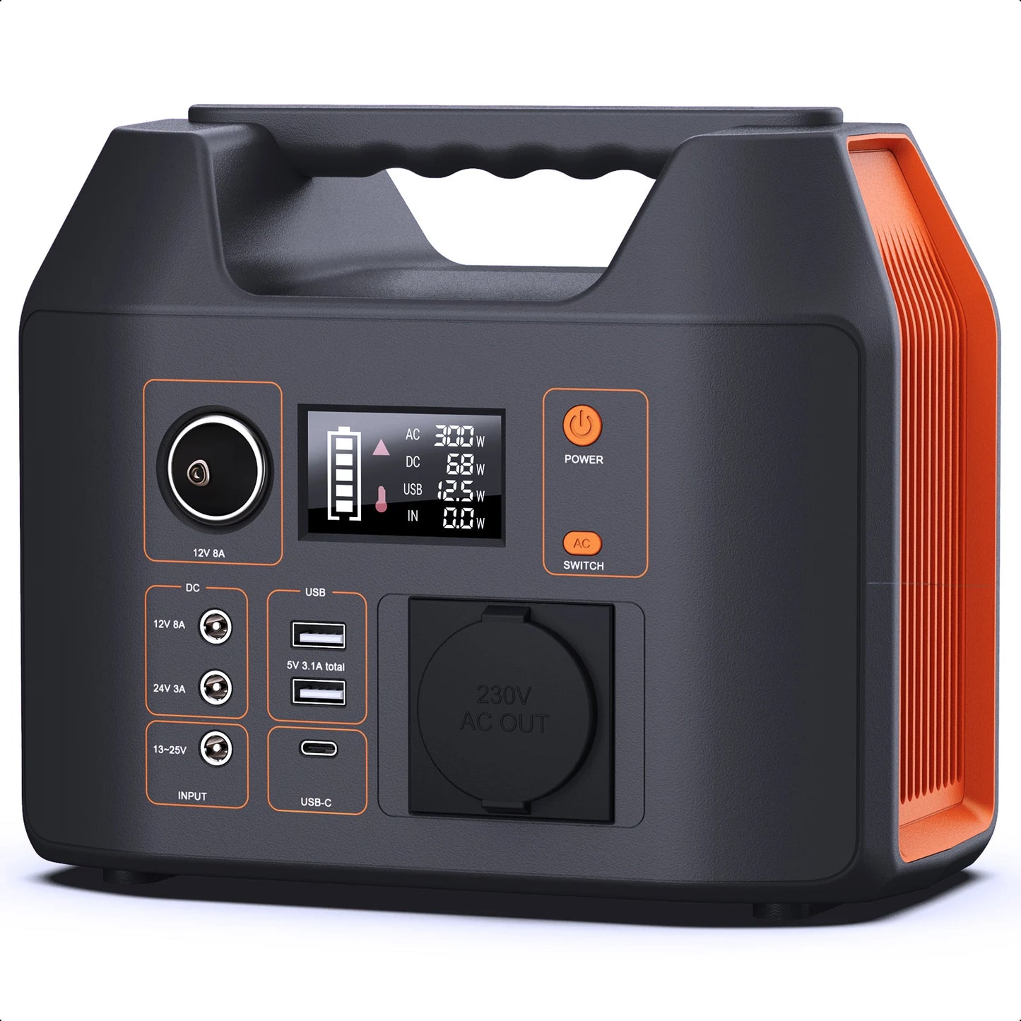 Portable Power Station Solar Generator for Camping and RV Use - Safety First Gear 25