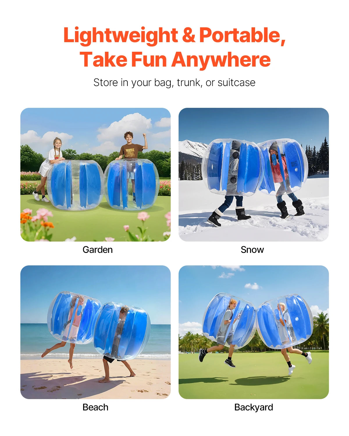 Inflatable Bumper Balls for Fun Garden and Yard Activities - Safety First Gear 25