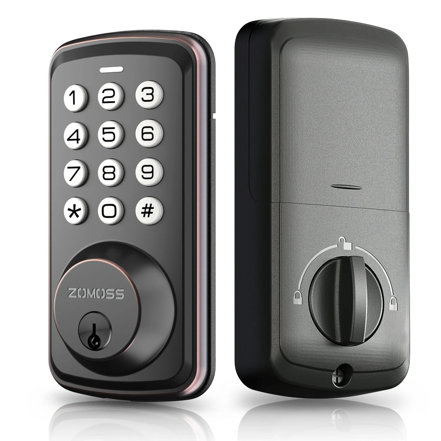 ZOMOSS Smart Keypad Door Lock With Anti-Peeking Password Features - Safety First Gear 25
