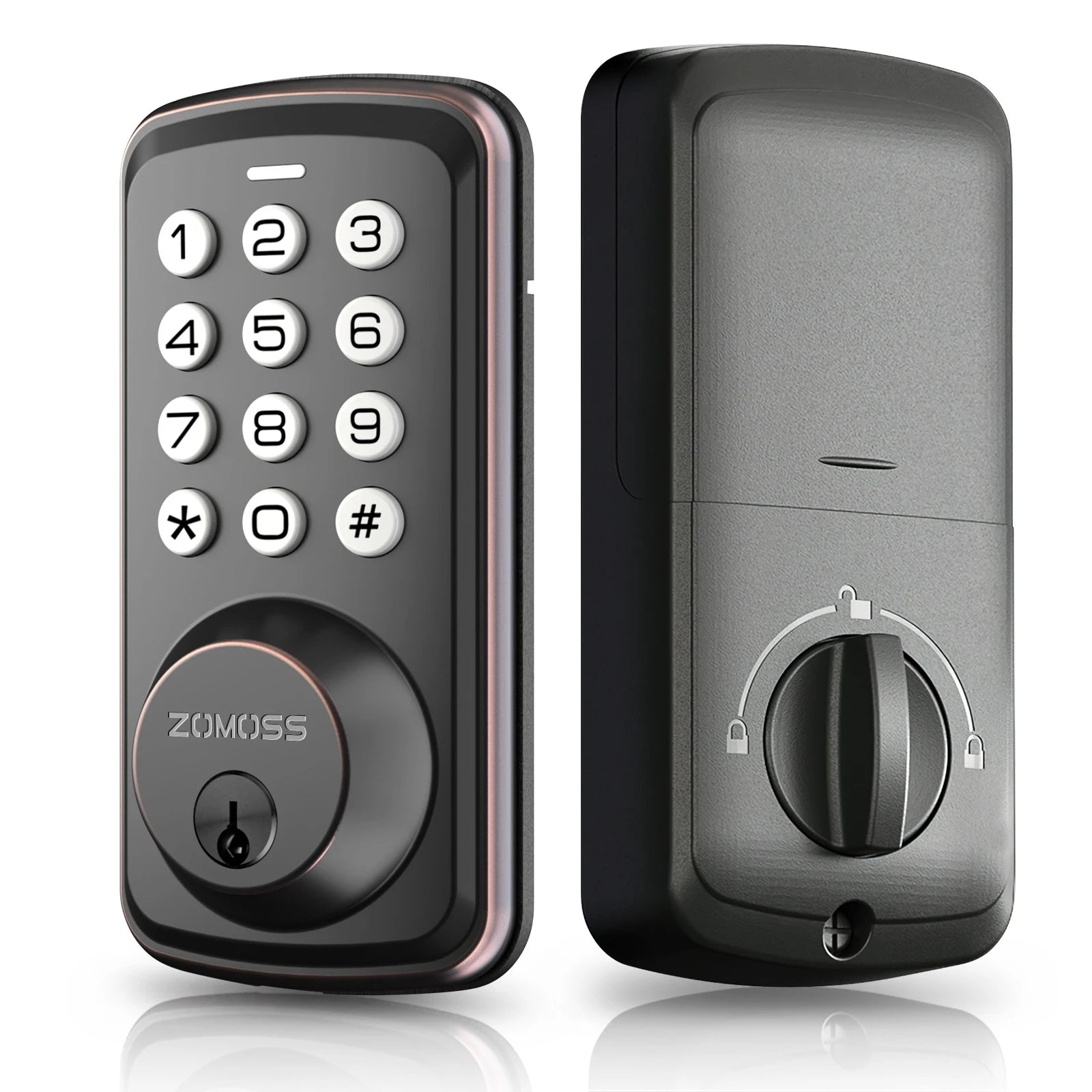 ZOMOSS Smart Keypad Door Lock With Anti-Peeking Password Features - Safety First Gear 25
