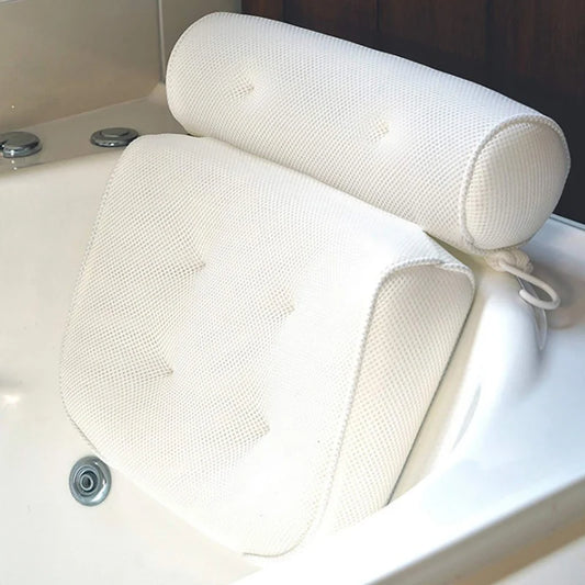 Breathable 3D Mesh Bath Pillow for Relaxation and Support - Safety First Gear 25
