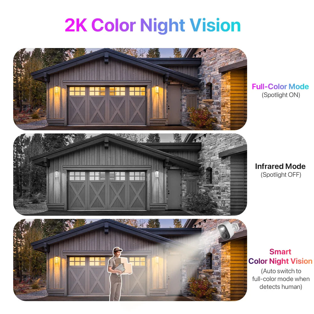 Vstarcam 2K Wireless Solar Security Camera with Two Way Audio - Safety First Gear 25