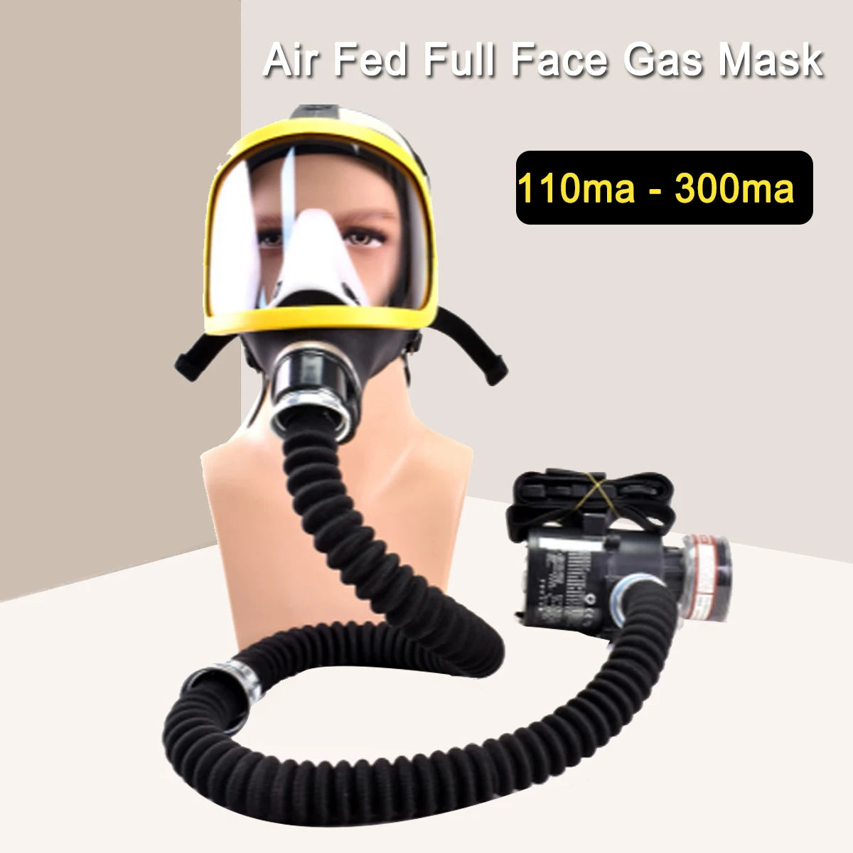 Hign-concerned Supplied Air Full Face Gas Mask Respirator - Safety First Gear 25