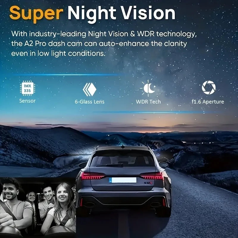 1080P Dual Camera Dash Cam with Night Vision and Loop Recording - Safety First Gear 25