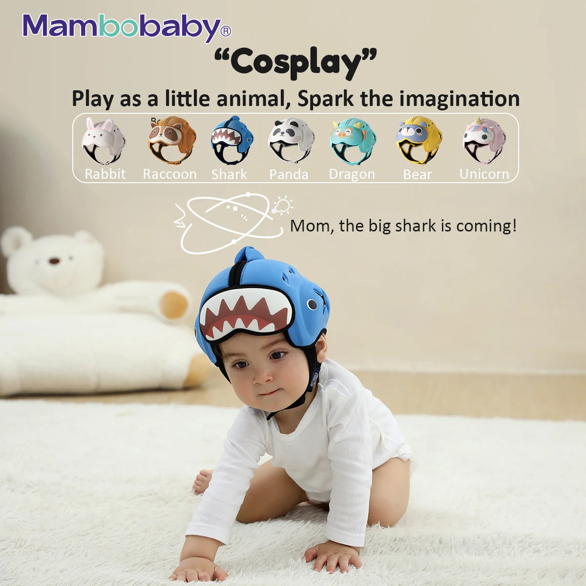 Mambobaby Anti-Shock Baby Helmet for Safe Crawling and Walking - Safety First Gear 25
