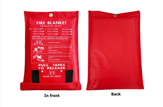 2 Pack Fire Blanket Kitchen Safety And Home Fire Protection - Safety First Gear 25