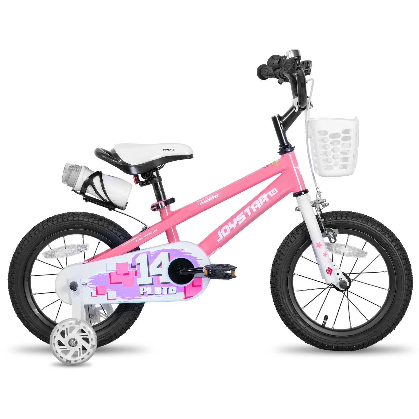 JOYSTAR Kids Bicycle With Light Up Training Wheels
