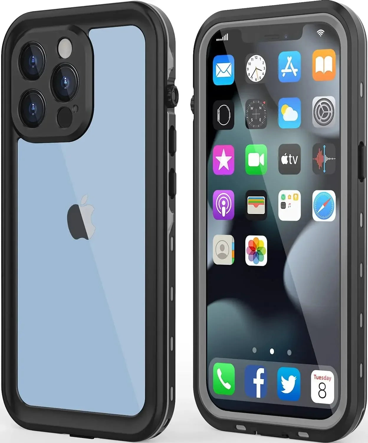 Waterproof Phone Case for iPhone 16 15 14 13 12 11 Pro - Safety First Gear 25